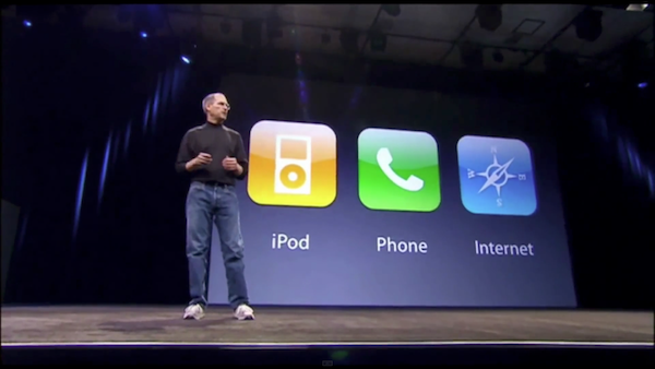 Steve Jobs debuts the iPhone