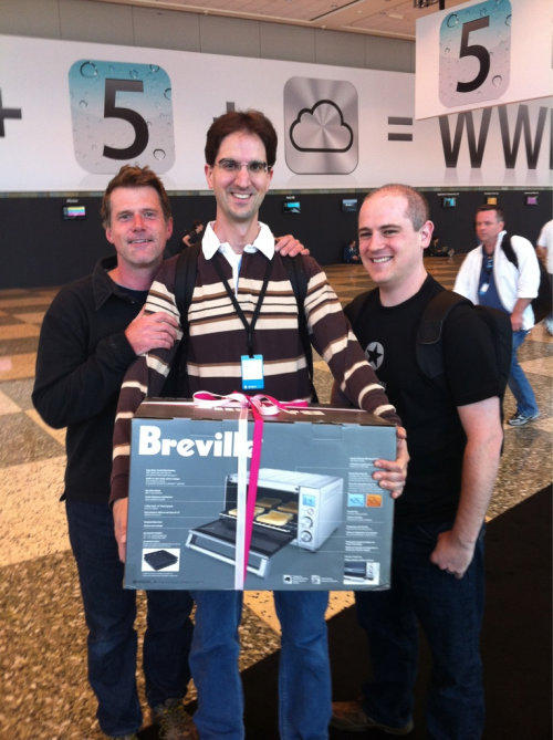 John, Merlin, Marco, and a toaster.