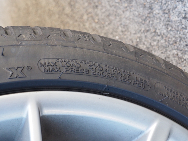 Tire Maximum Pressure