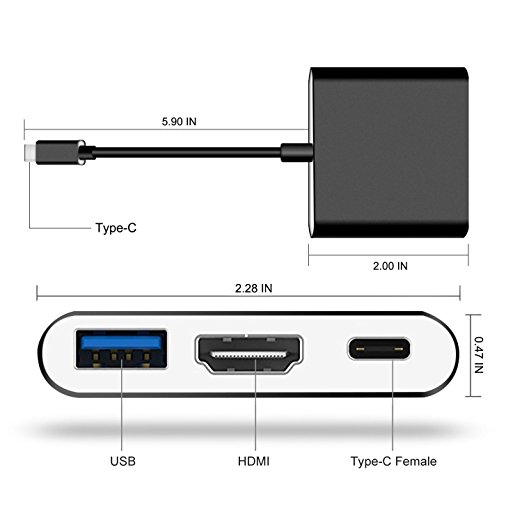 USB-C → HDMI dongle