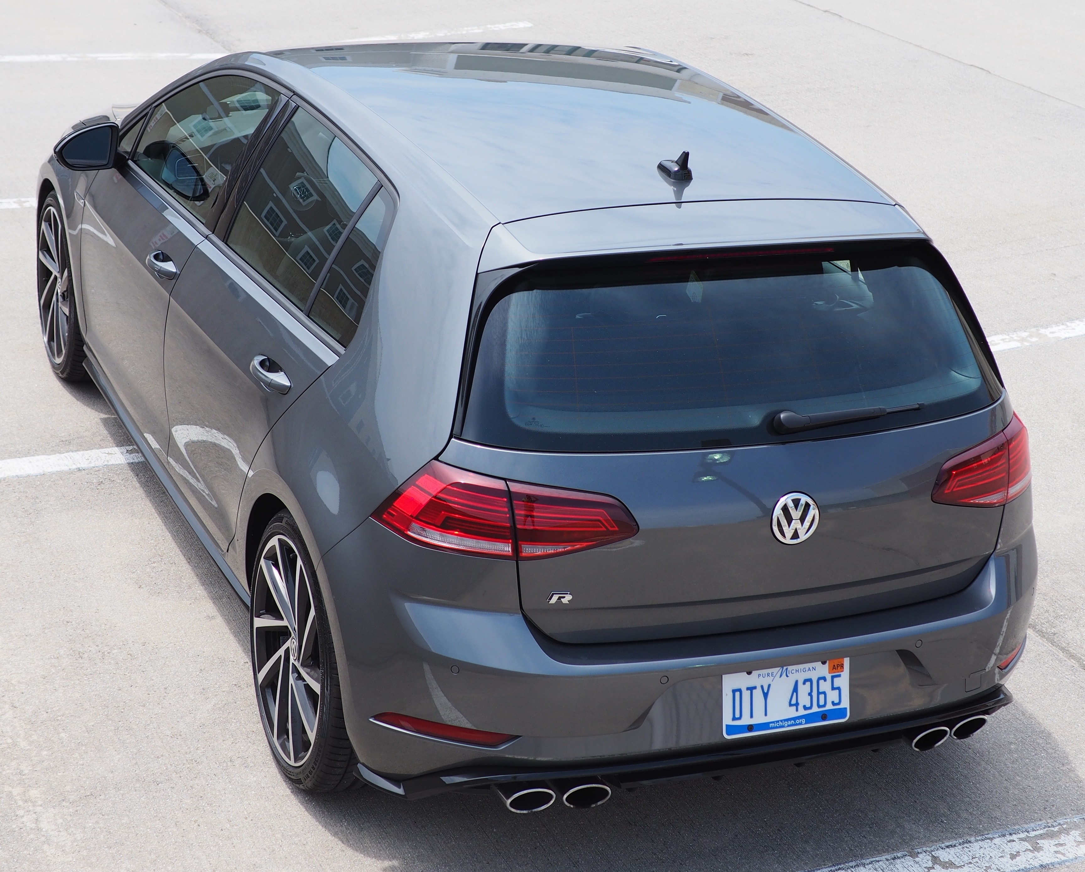 Rear of the Golf R