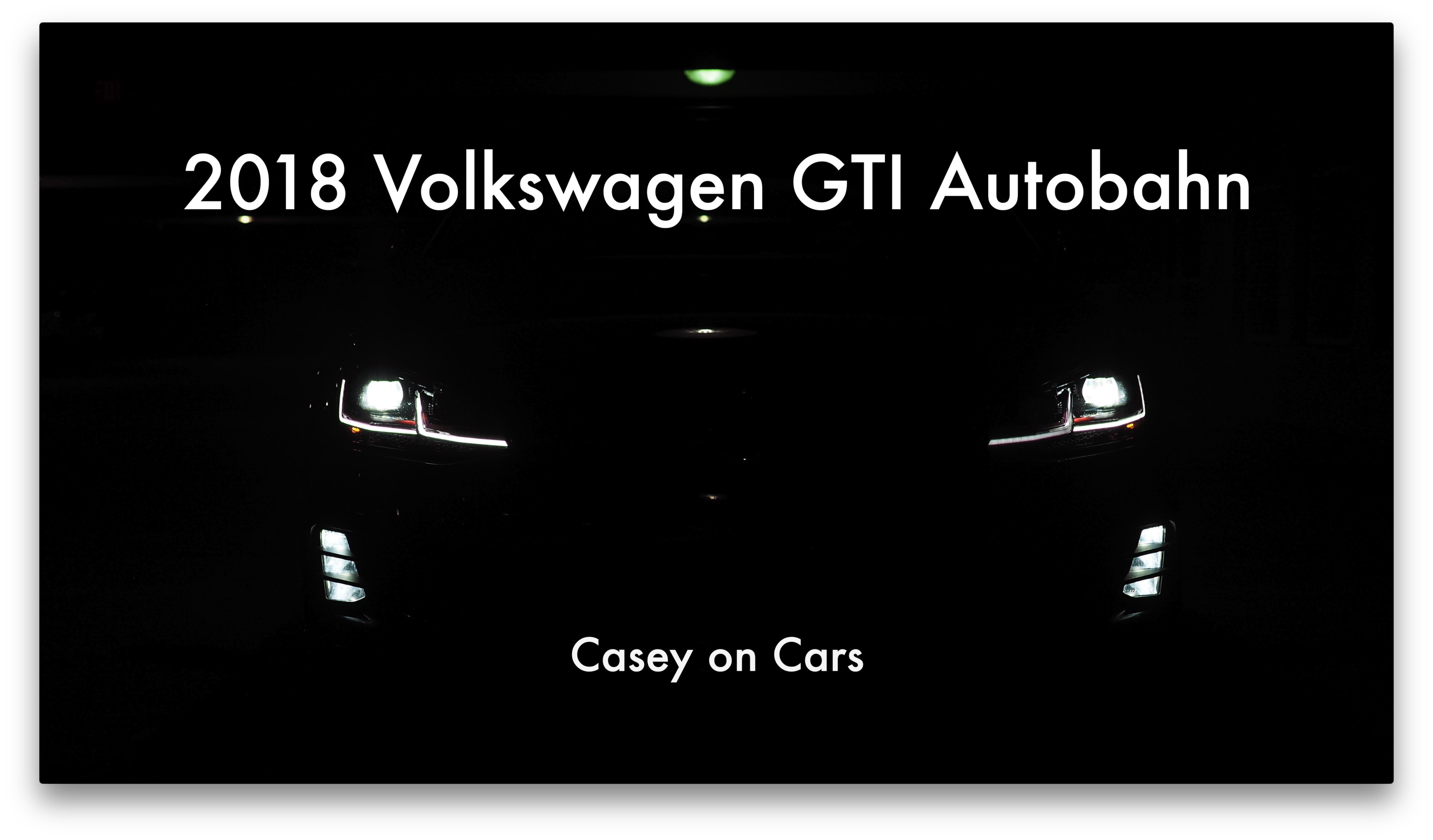 Volkswagen GTI in the dark